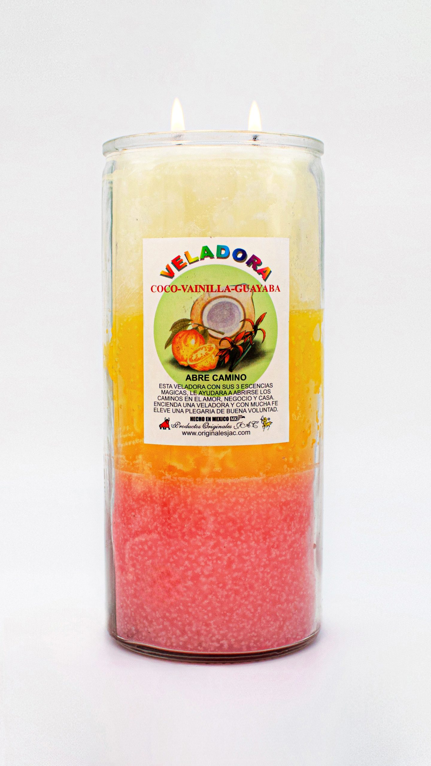 COCO - VAINILLA - GUAYABA - Veladora Aroma - Jumbo