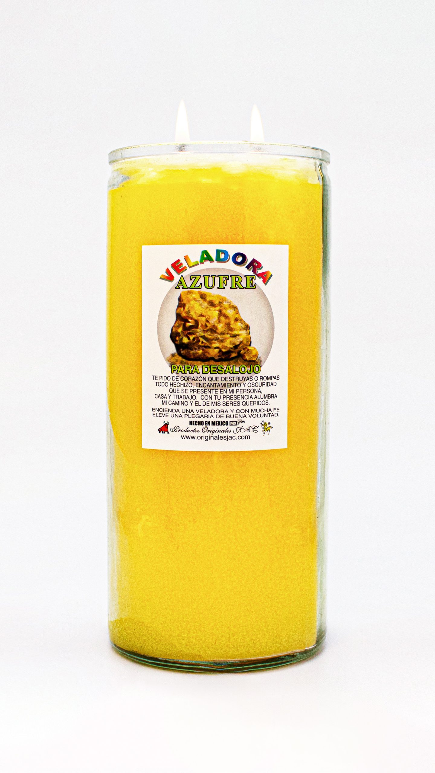 AZUFRE - Veladora Aroma - Jumbo