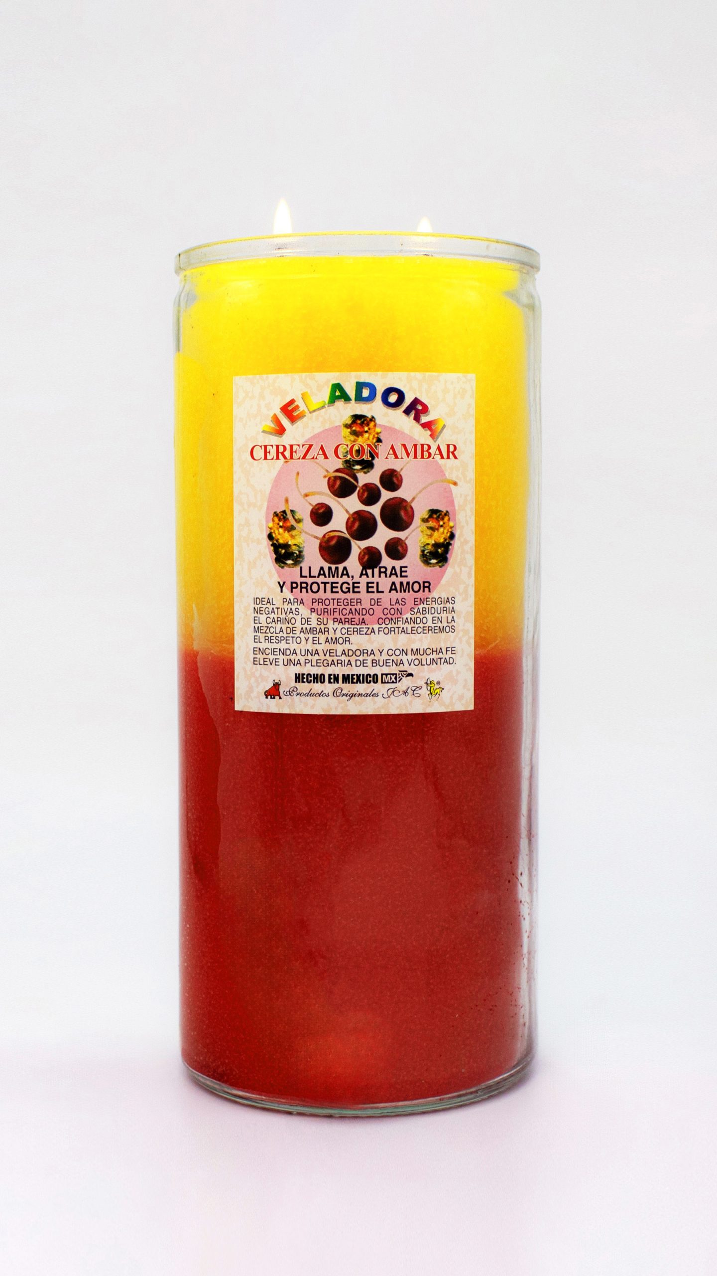 CEREZA CON AMBAR - Veladora Aroma - Jumbo