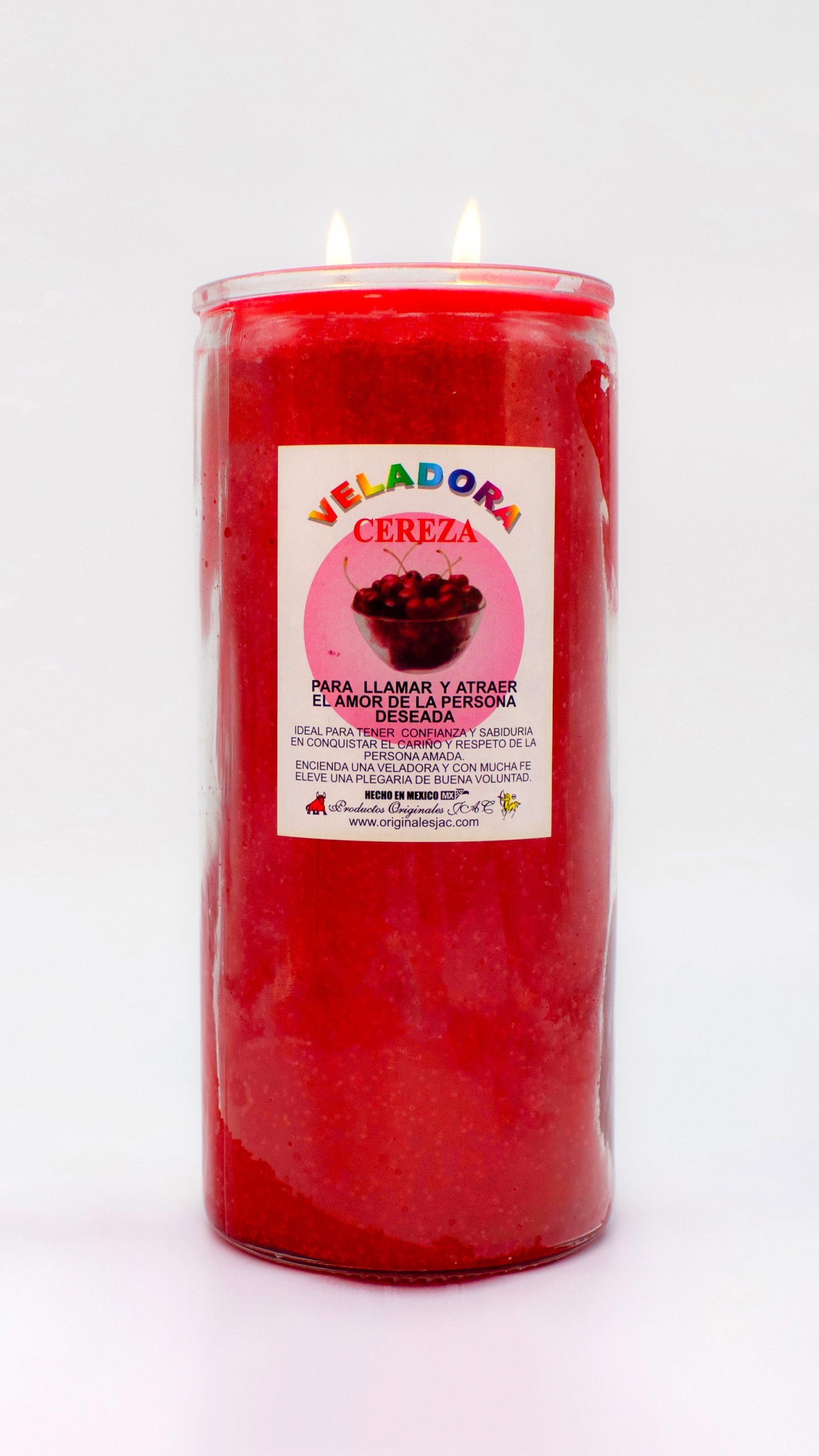 CEREZA - Veladora Aroma - Jumbo