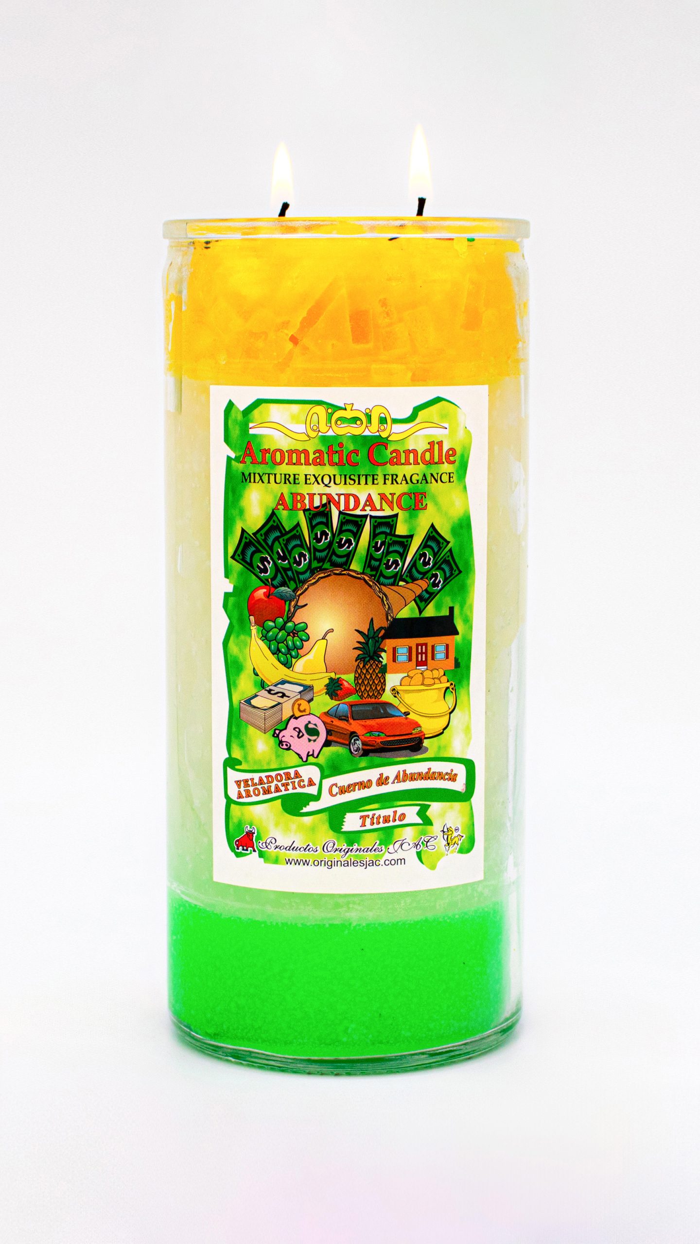 CUERNO DE ABUNDANCIA CUBOS - Veladora Título - Jumbo