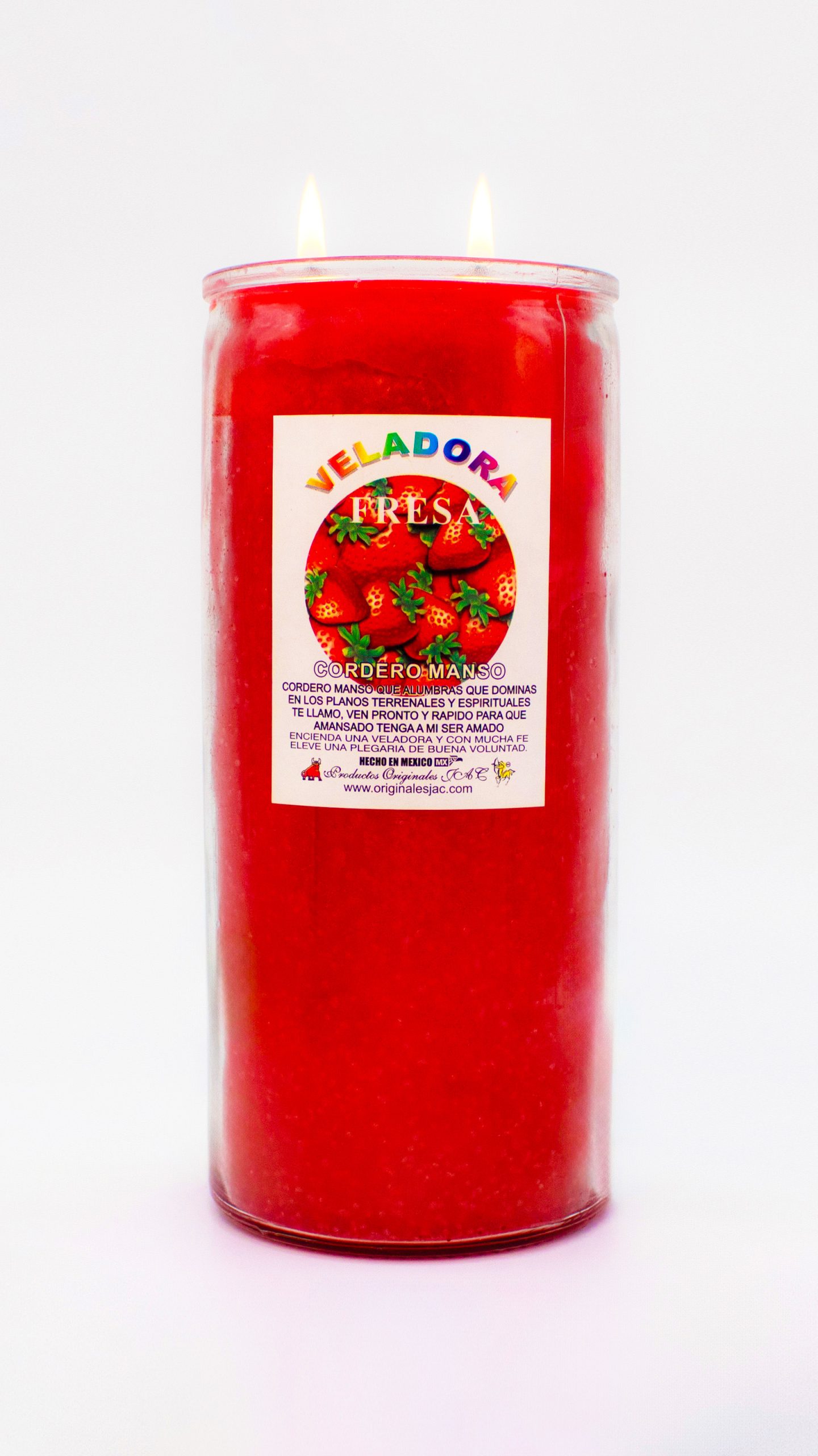 FRESAS - Veladora Aroma - Jumbo