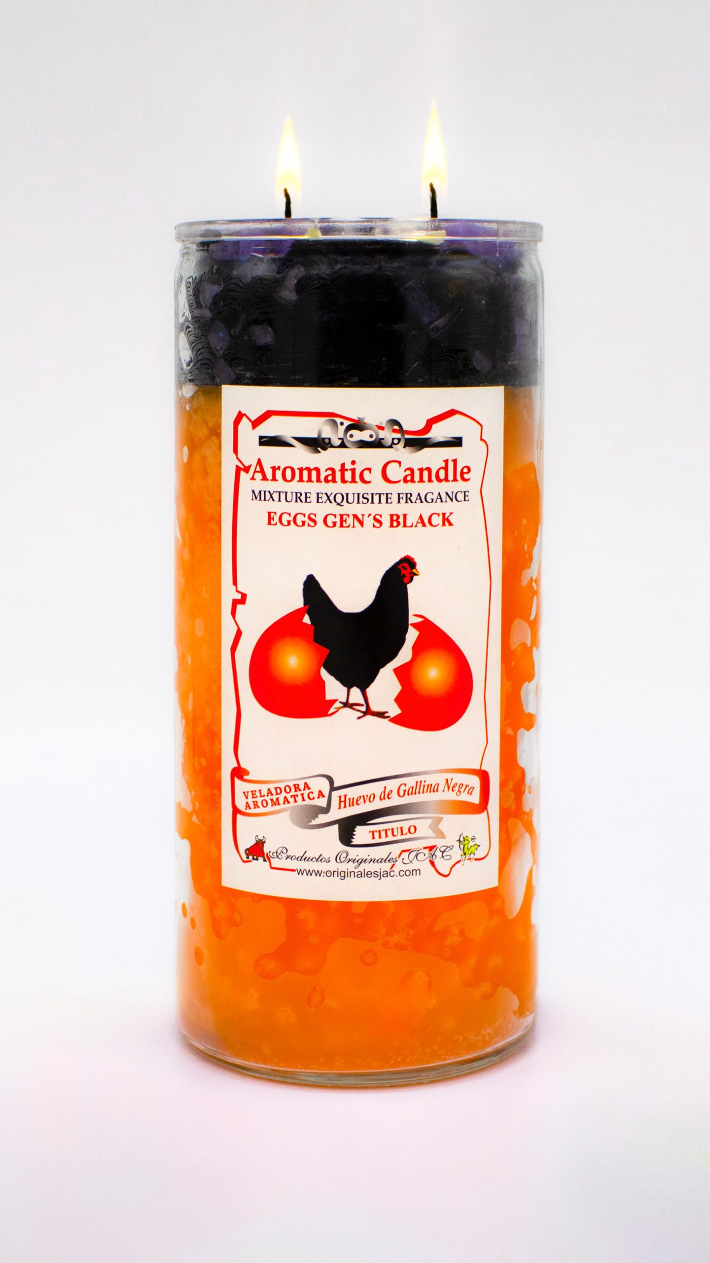 HUEVO DE GALLINA NEGRA - Veladora Titulo - Jumbo
