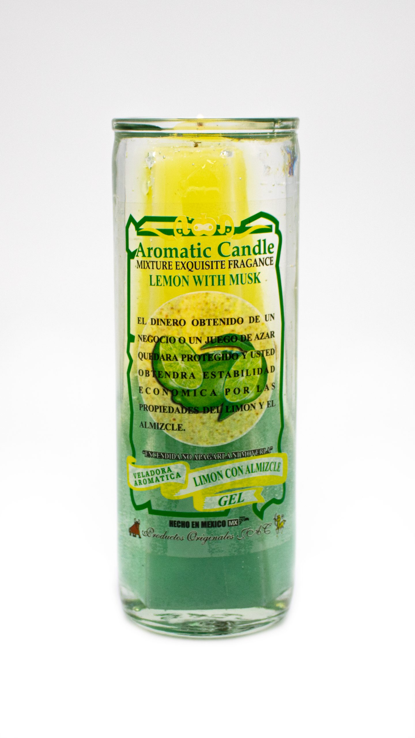 LIMON CON ALMIZCLE - Veladora Gel