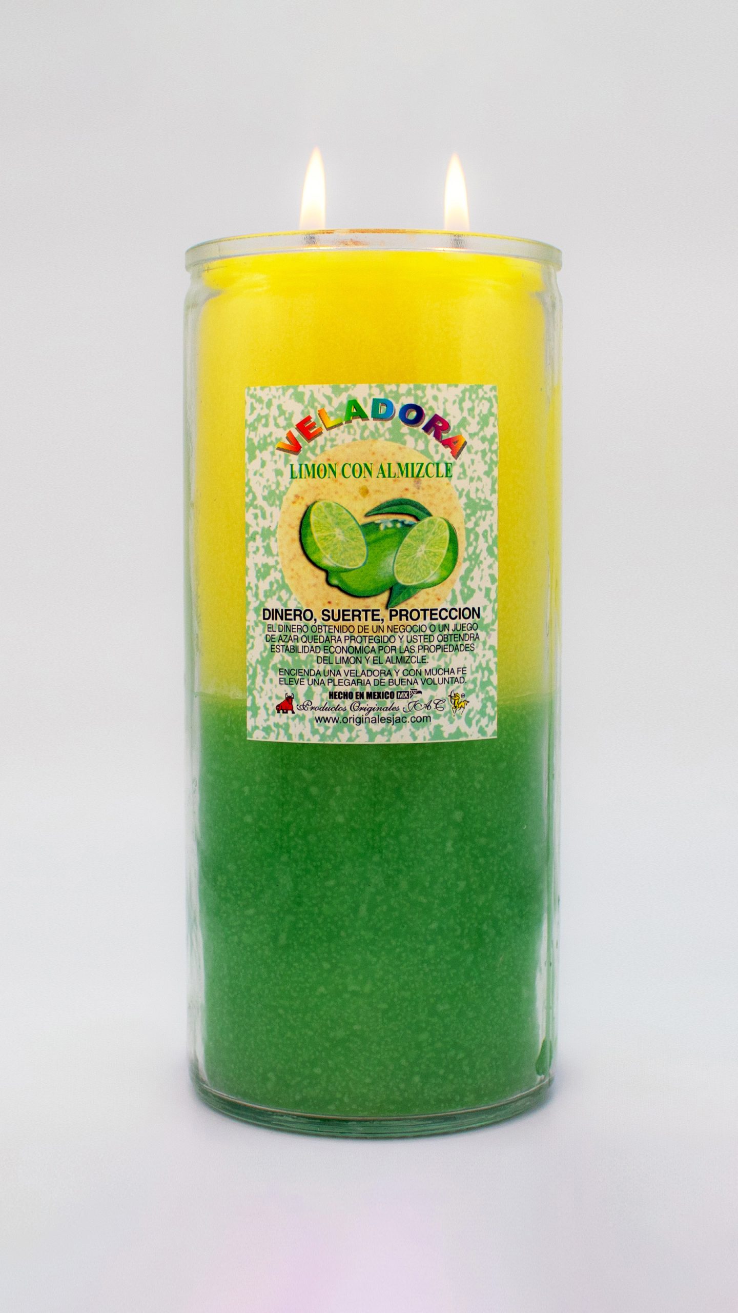 LIMÓN - ALMIZCLE - Veladora Aroma - Jumbo