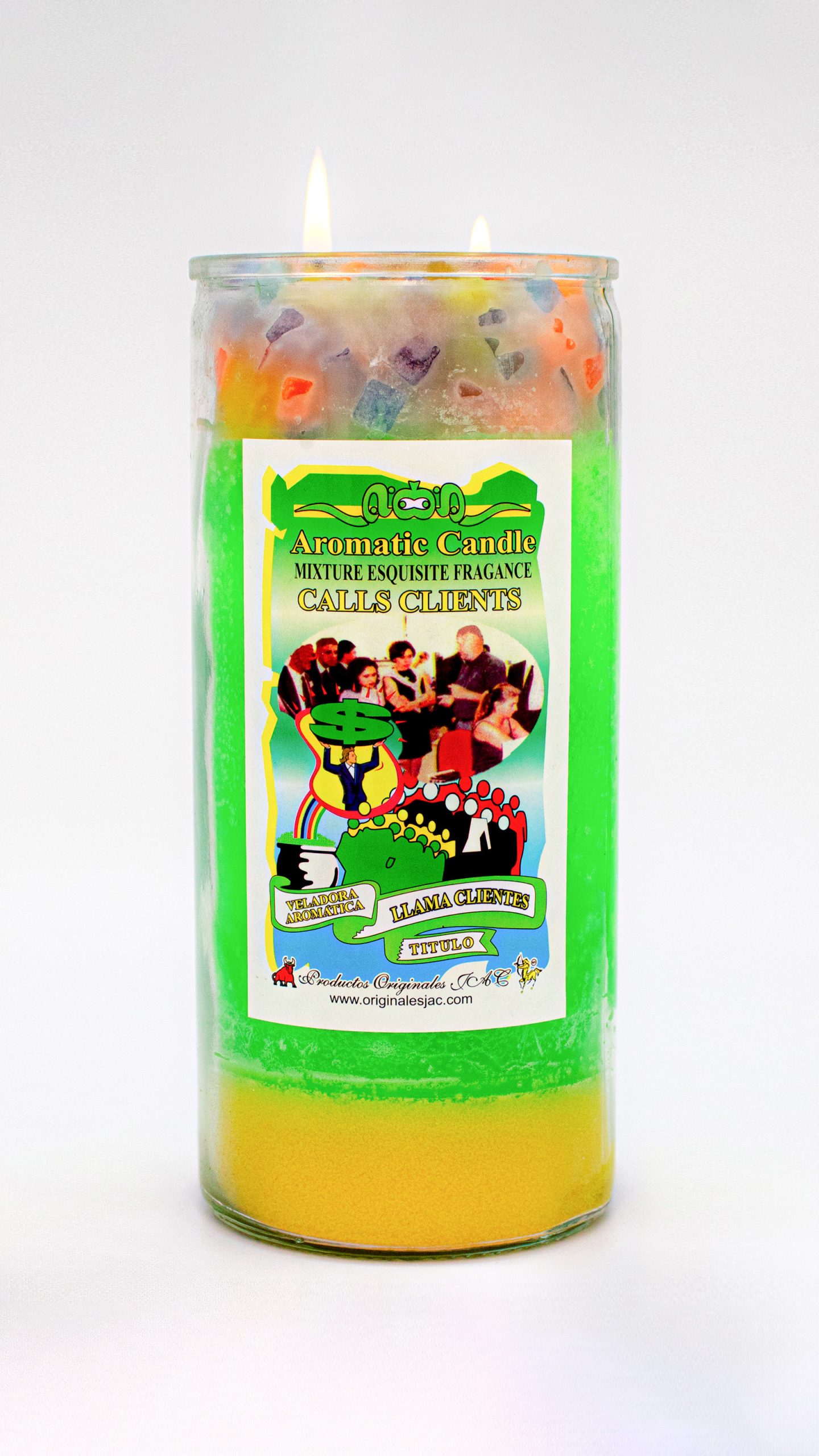 LLAMA CLIENTES - Veladora Titulo - Jumbo