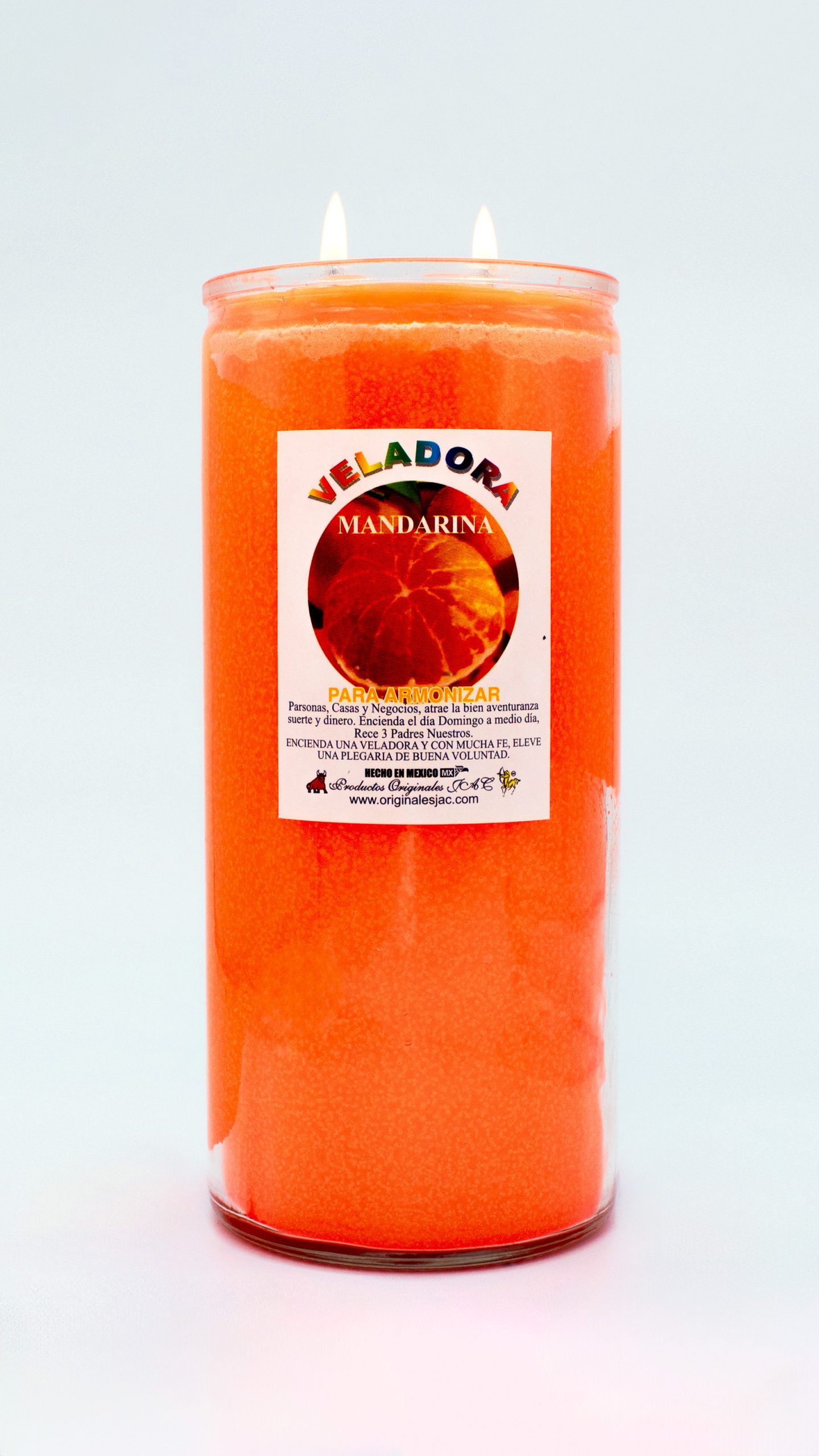 MANDARINA - Veladora Aroma - Jumbo