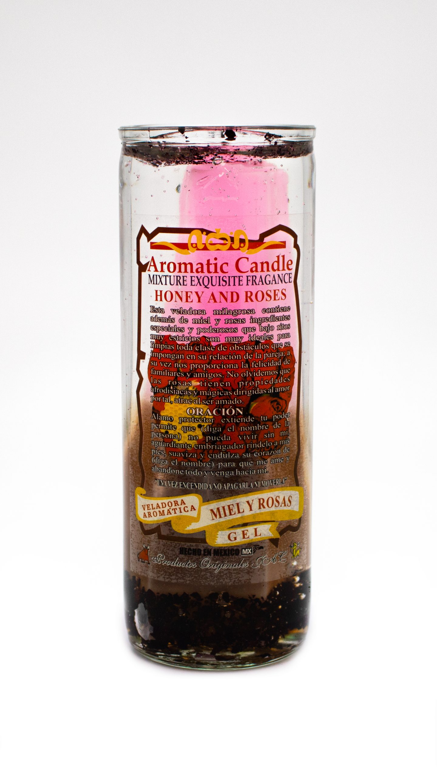 MIEL Y ROSAS - Veladora Gel
