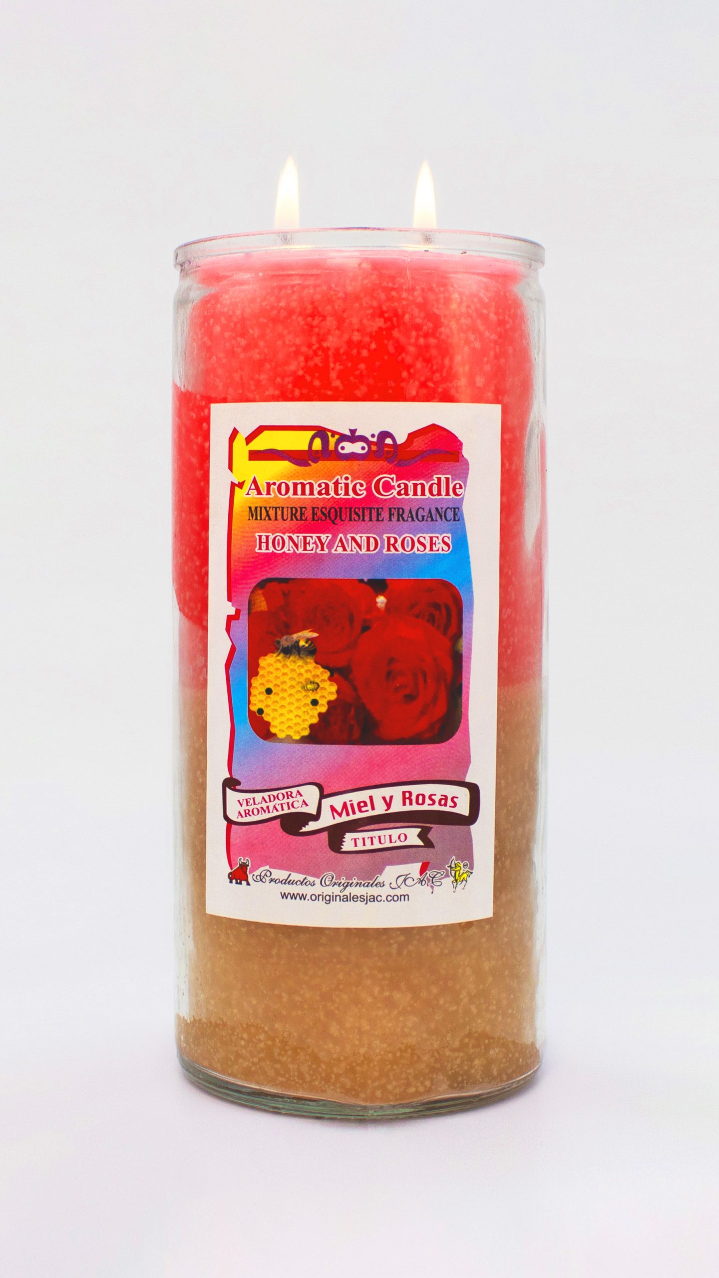 MIEL Y ROSAS - Veladora Título - Jumbo
