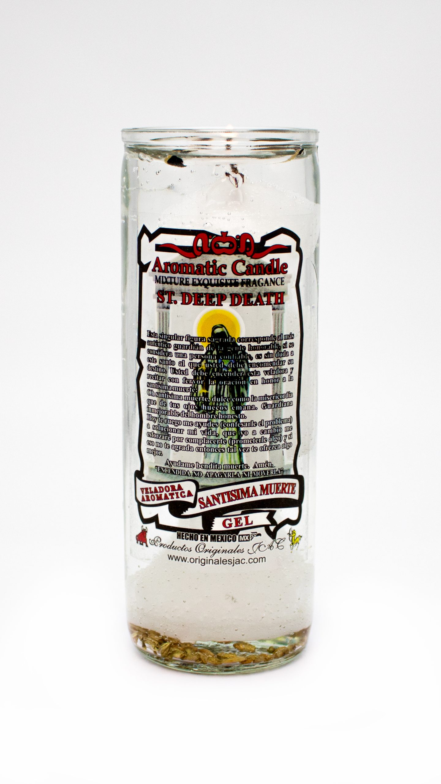 SANTISIMA MUERTE BLANCA - Veladora Gel