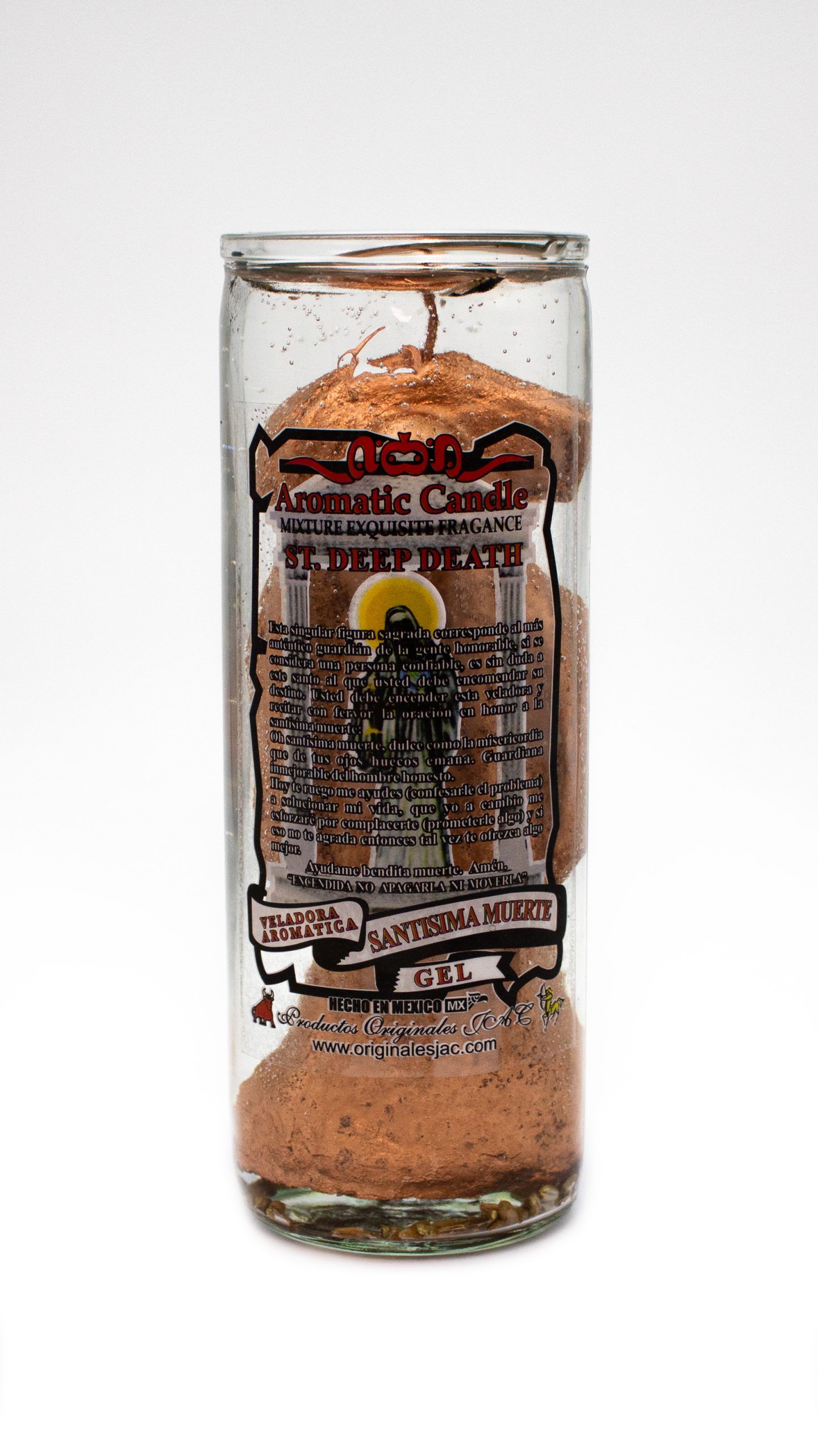 SANTISIMA MUERTE COBRE - Veladora Gel