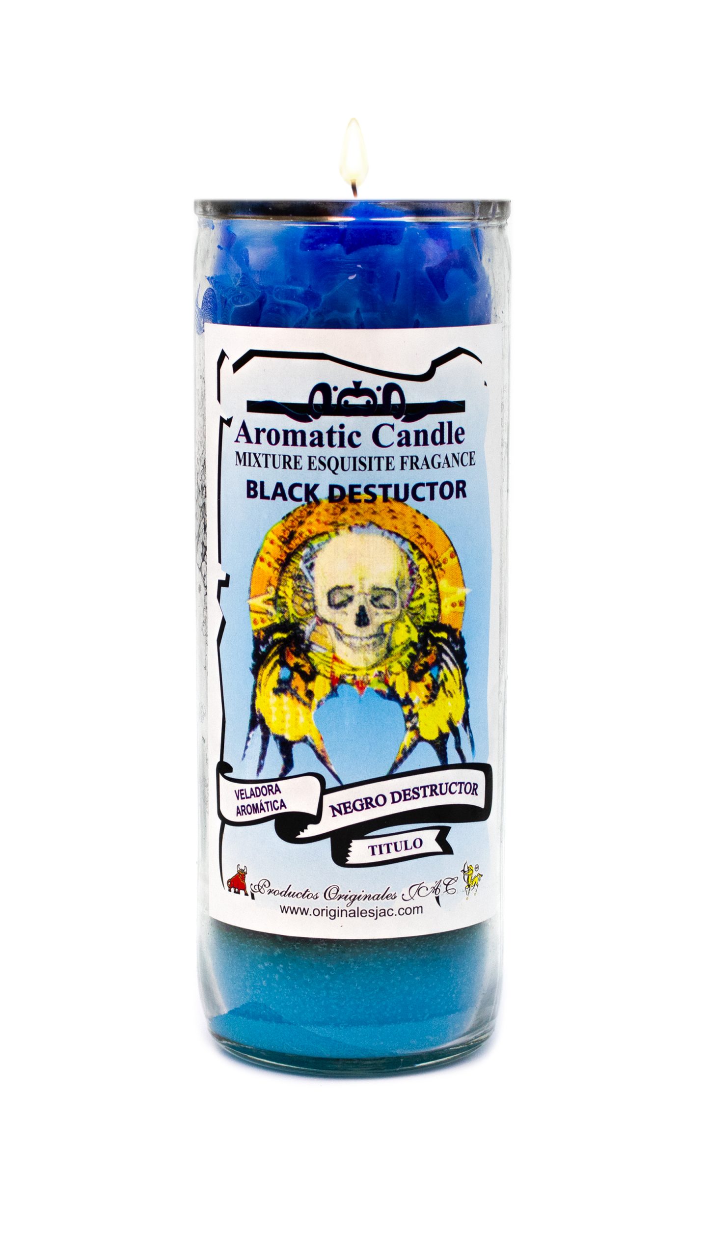 NEGRO DESTRUCTOR - Veladora Titulo