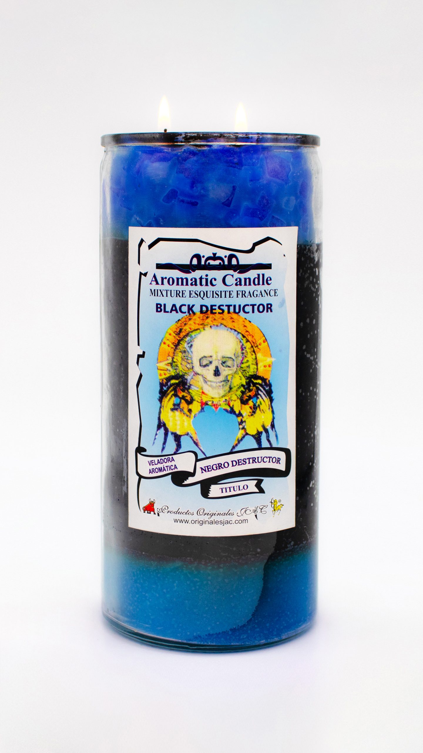 NEGRO DESTRUCTOR - Veladora Titulo - Jumbo