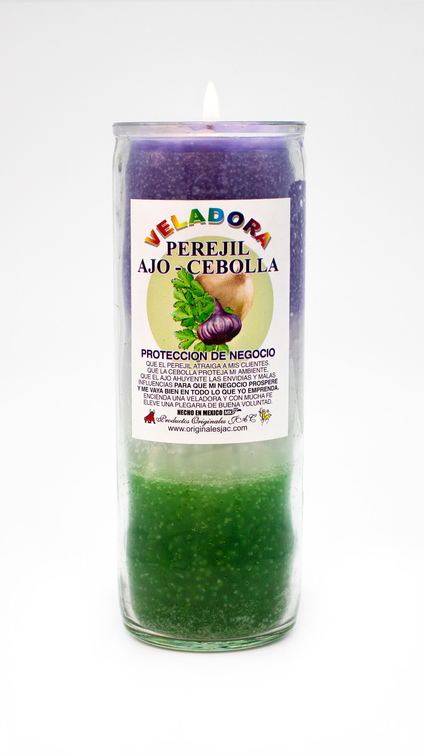 PEREJIL - AJO - CEBOLLA - Veladora Aroma