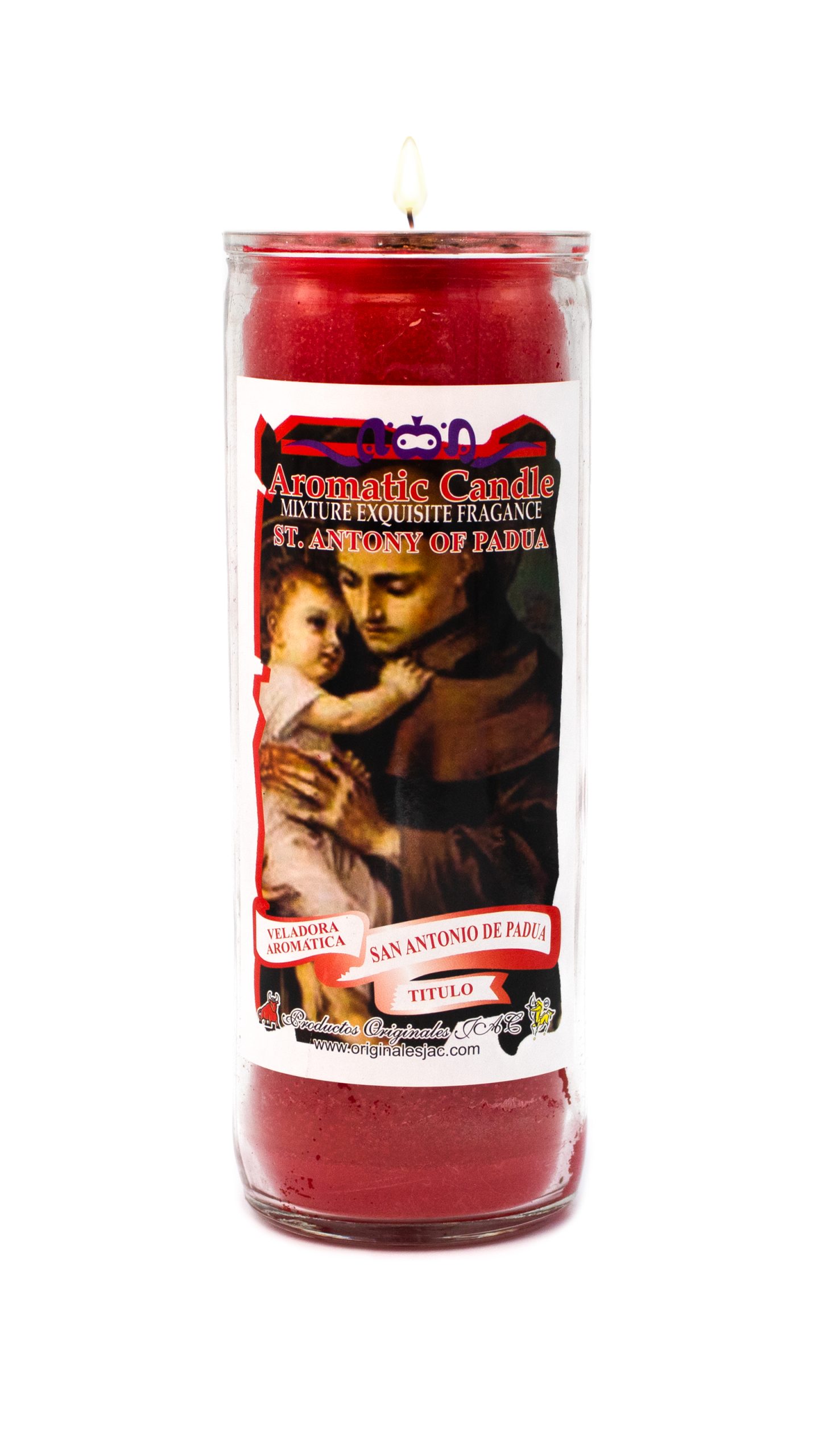 SAN ANTONIO DE PADUA - Veladora Titulo