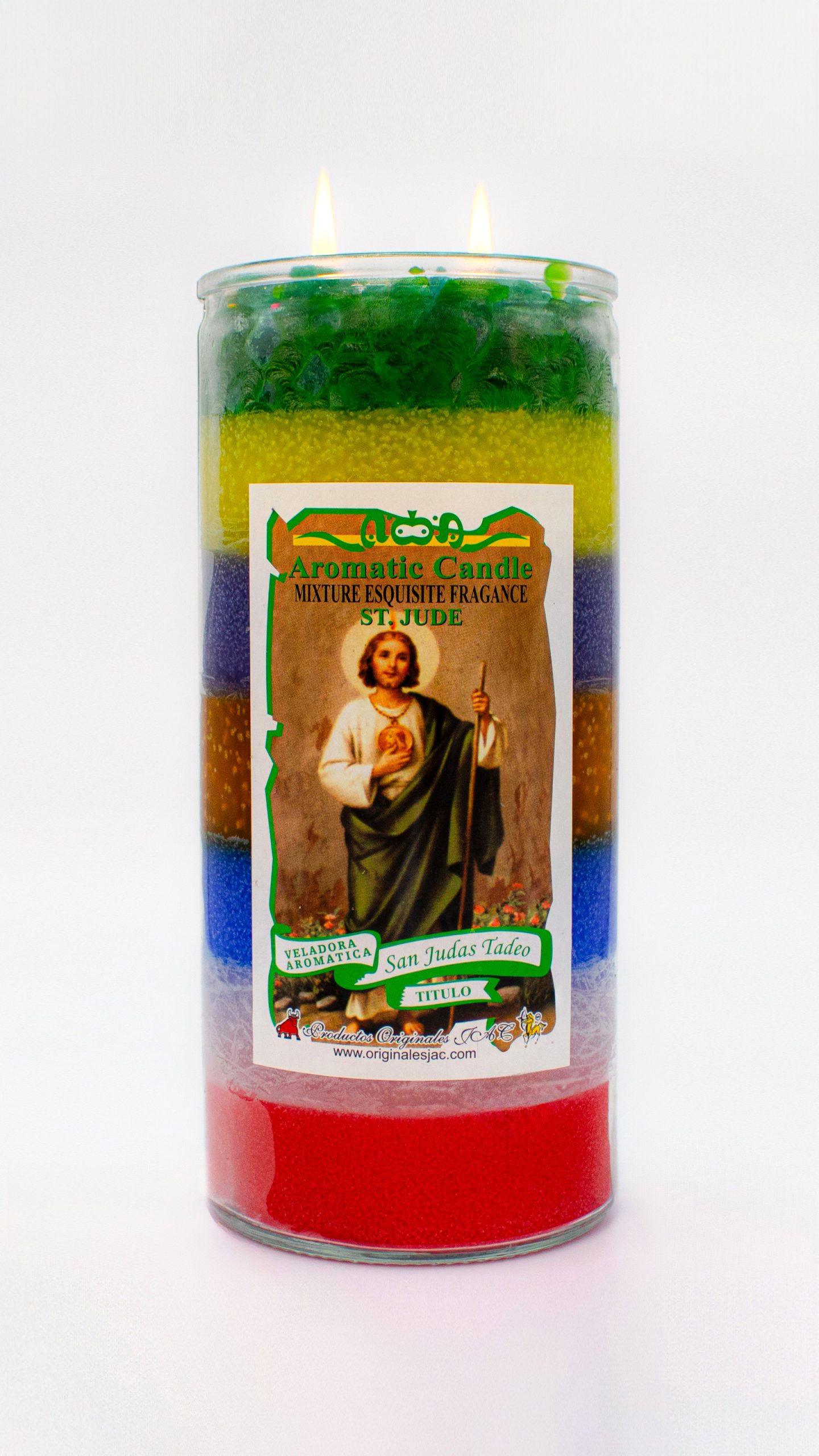 SAN JUDAS TADEO 7 COLORES - Veladora Titulo - Jumbo