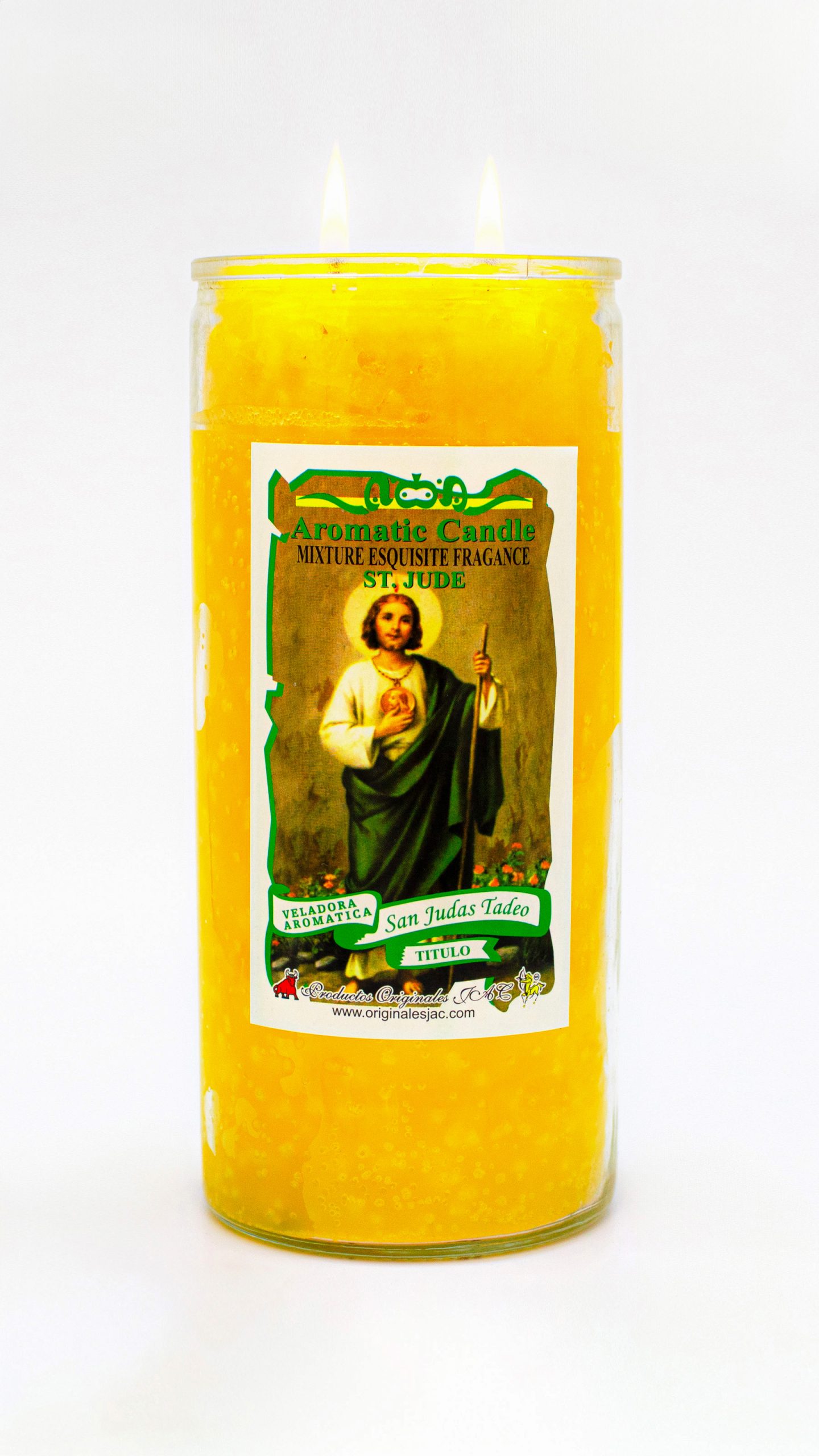 SAN JUDAS TADEO AMARILLO - Veladora Titulo - Jumbo