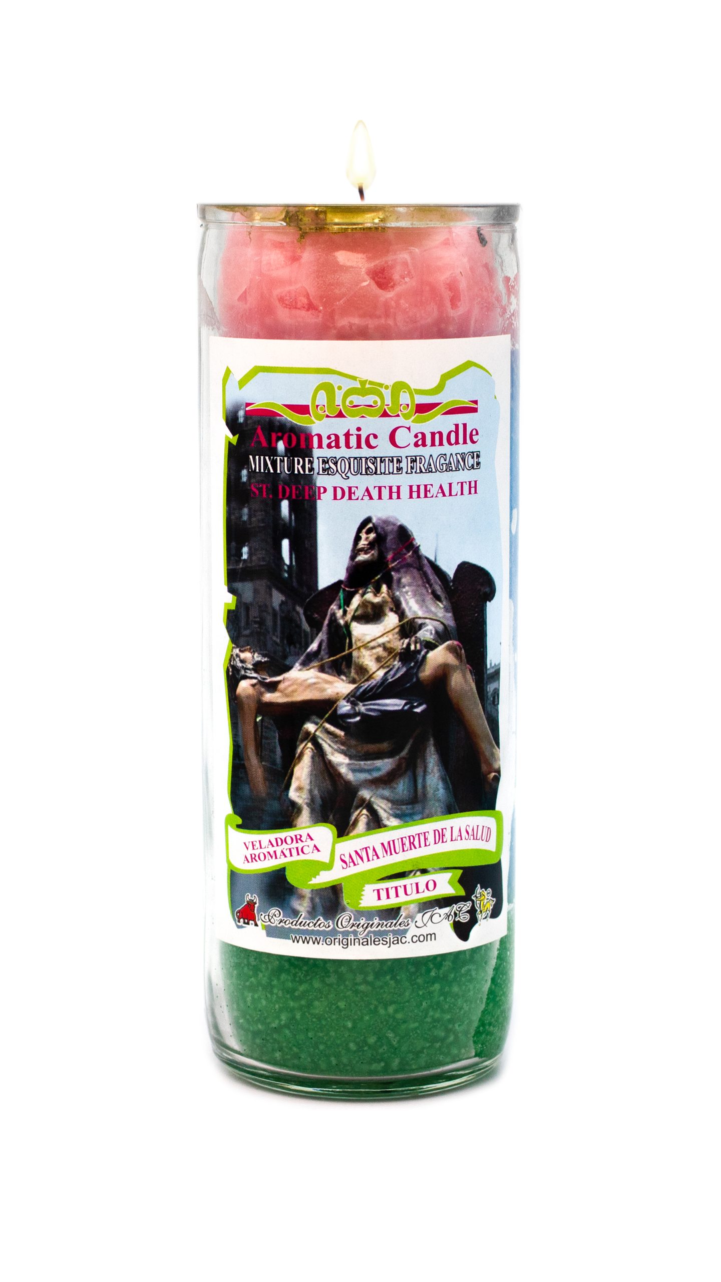 SANTA MUERTE DE LA SALUD - Veladora Titulo