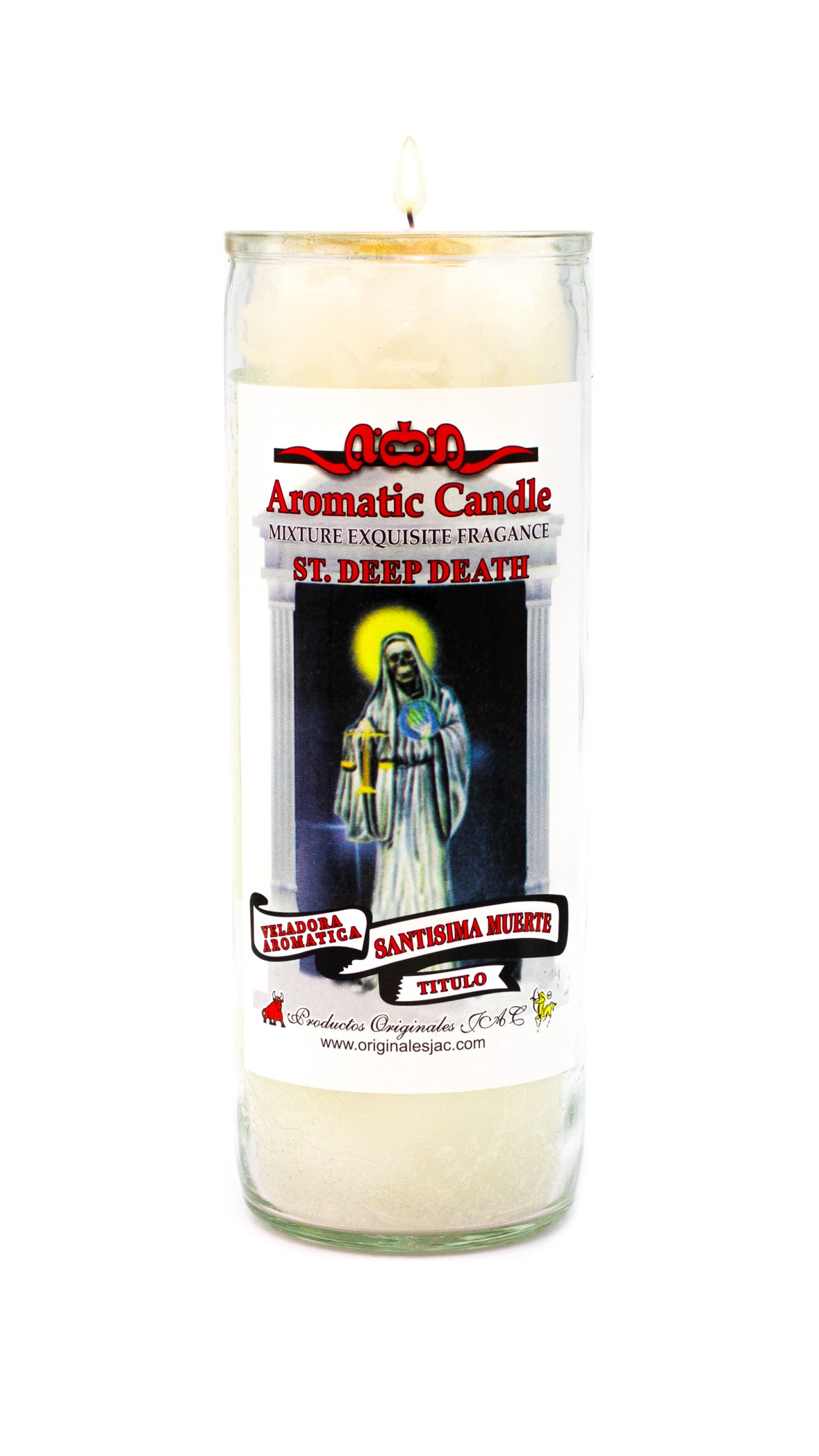 SANTISIMA MUERTE 5 - Veladora Titulo