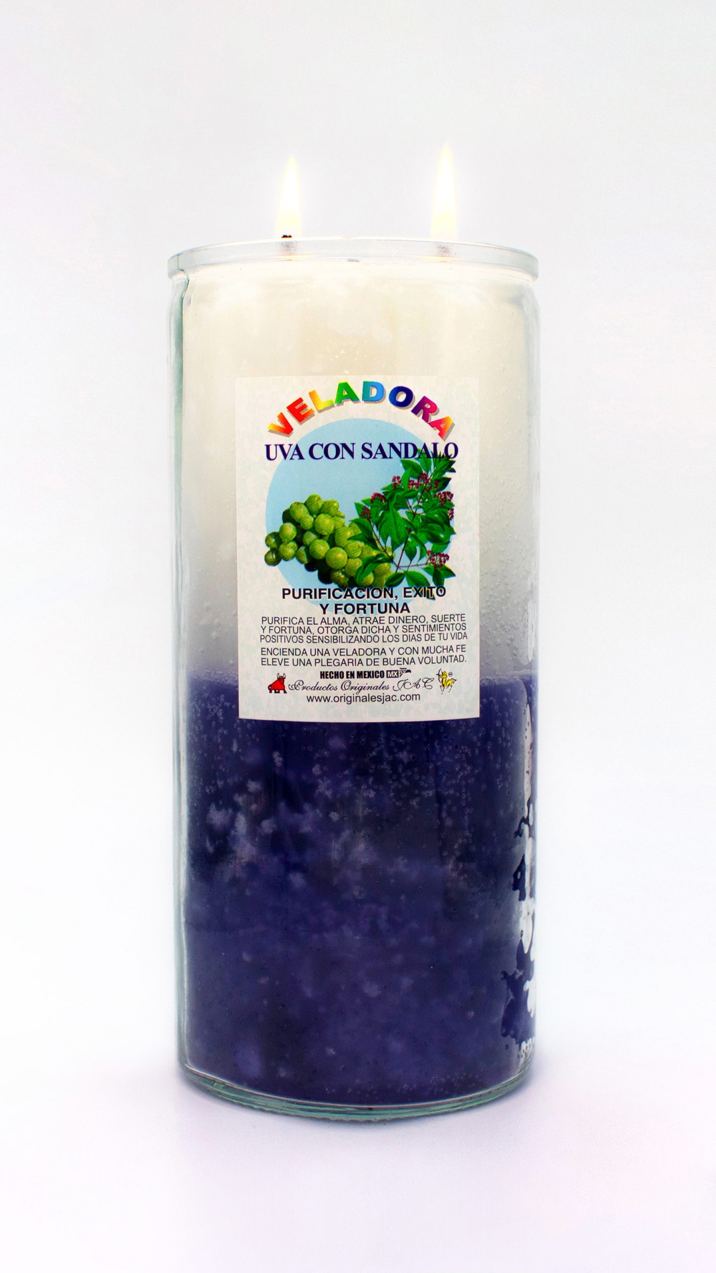 UVA CON SANDALO - Veladora Aroma - Jumbo