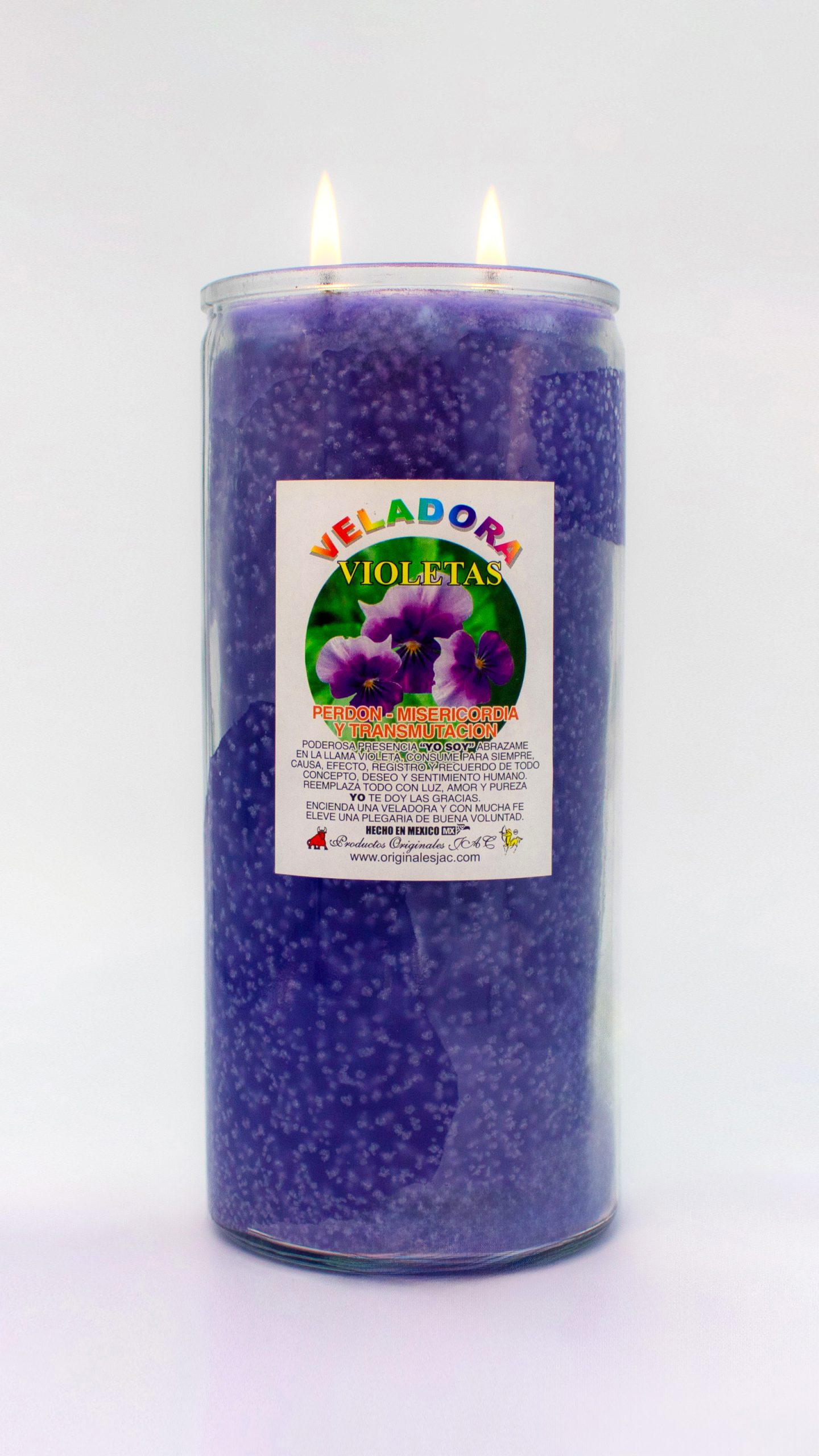 VIOLETAS - Veladora Aroma - Jumbo