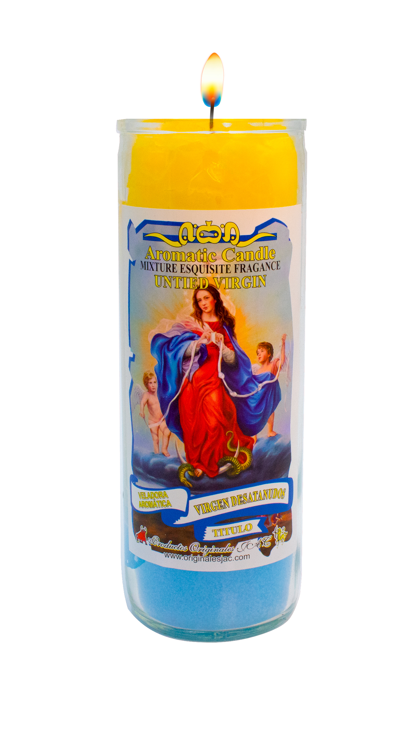 VIRGEN DESATANUDOS – Veladora Titulo