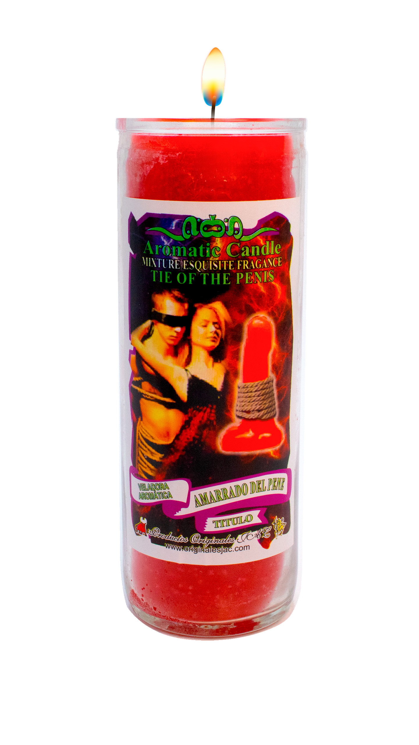 AMARRADO DEL PENE – Veladora Titulo